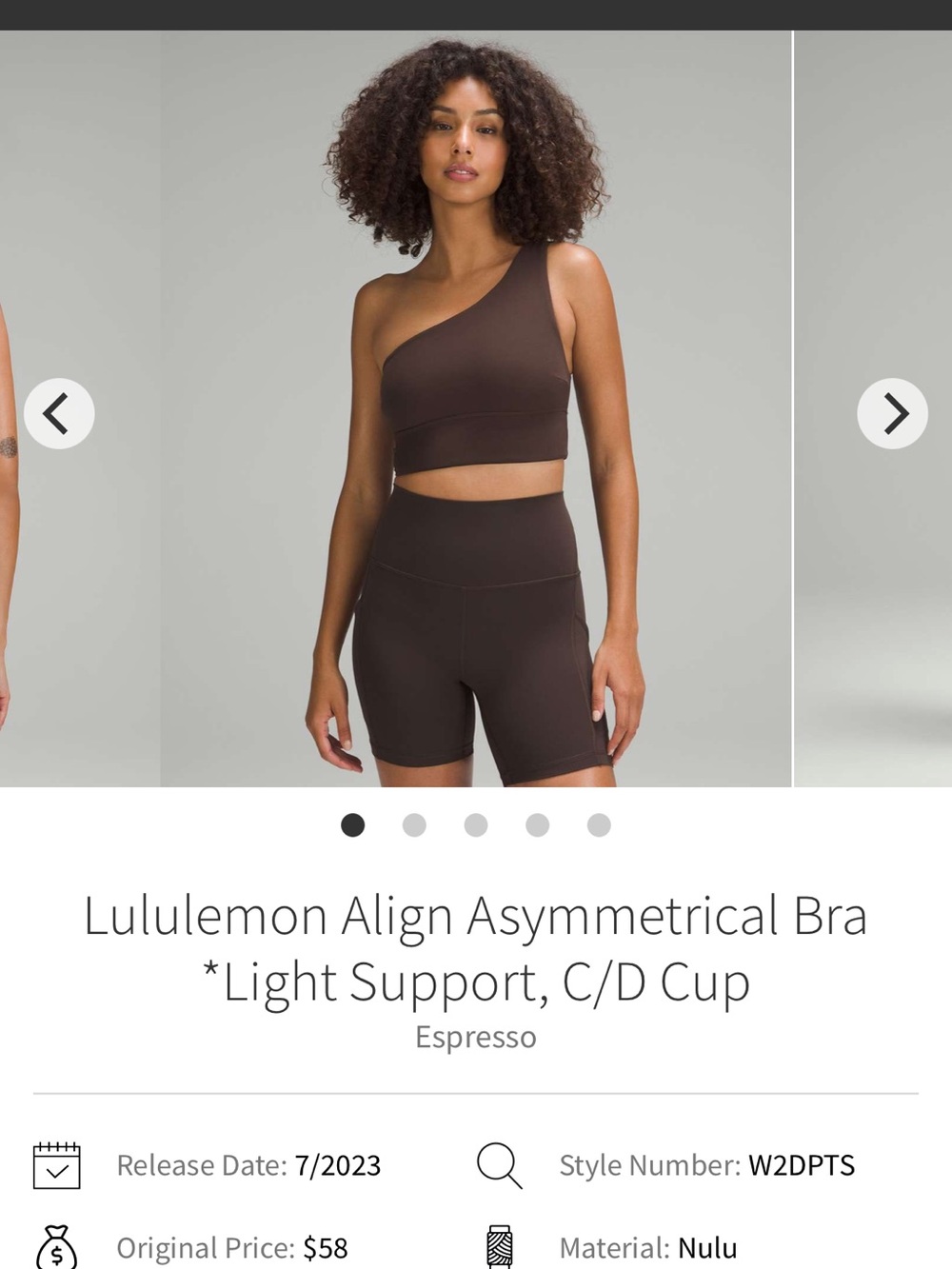 Align Asymmetrical Bra *Light Support, C/D Cup